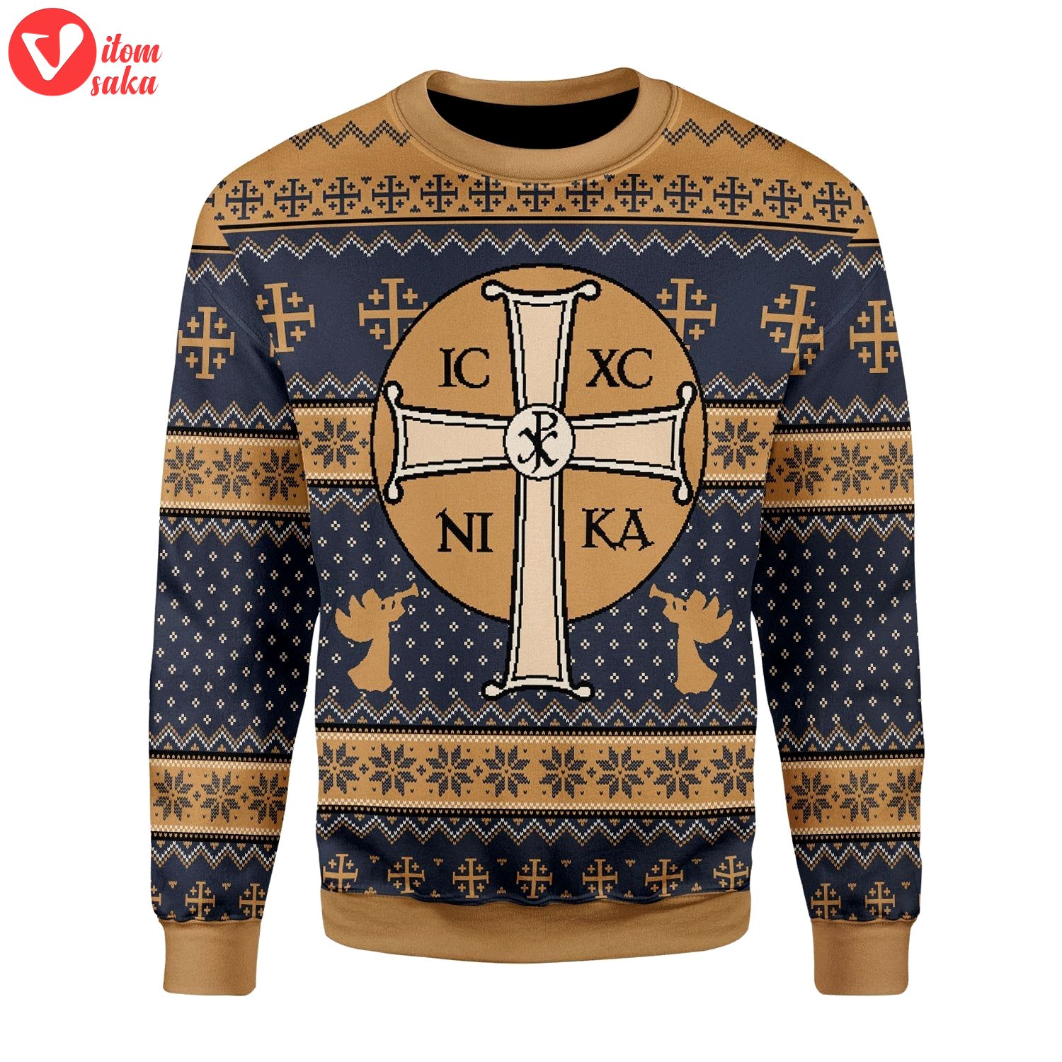 Jesus ic xc christmas sweater – stormmerch exclusive