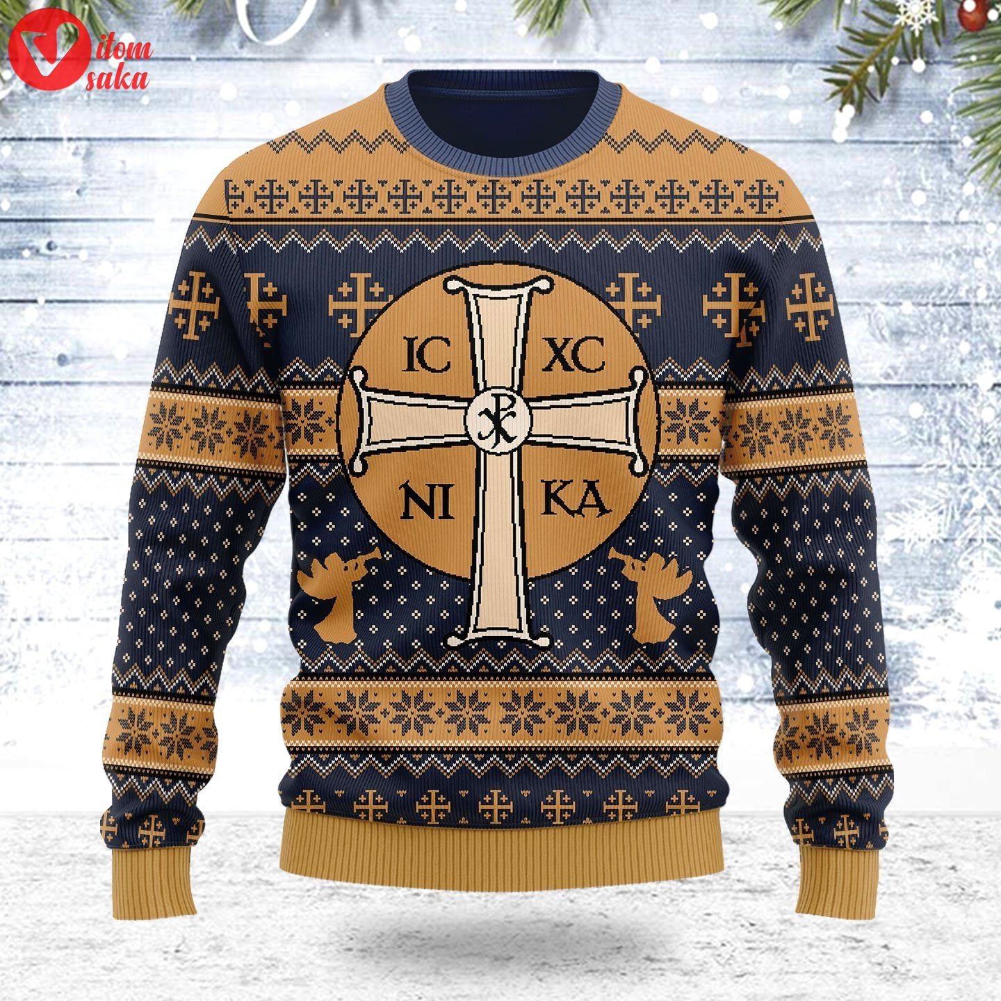 Jesus ic xc ugly christmas sweater – stormmerch exclusive