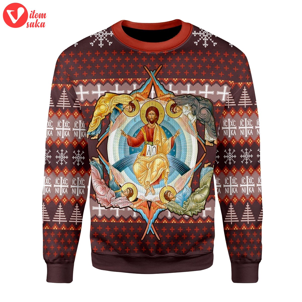 Jesus orthodoxy christmas sweater – stormmerch exclusive