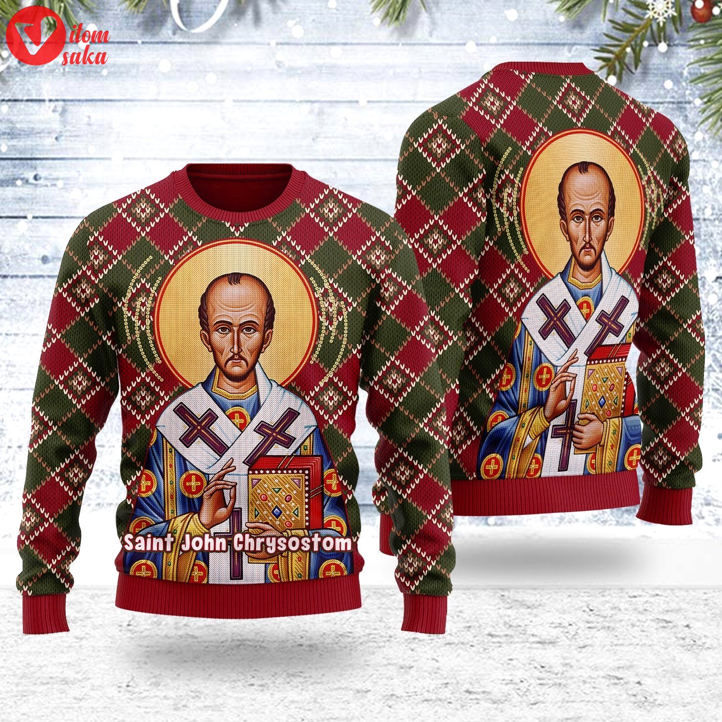 John the apostle ugly christmas sweater – stormmerch exclusive