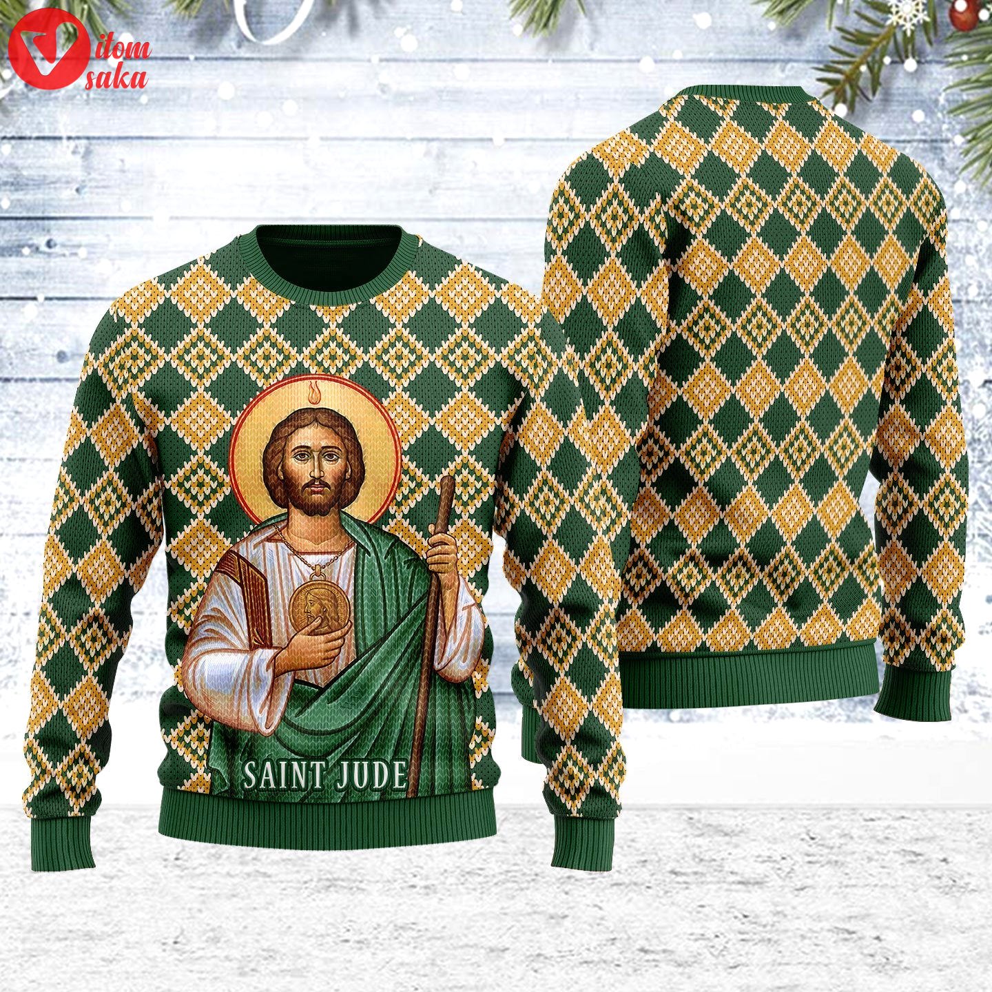 Jude the apostle ugly christmas sweater – stormmerch exclusive