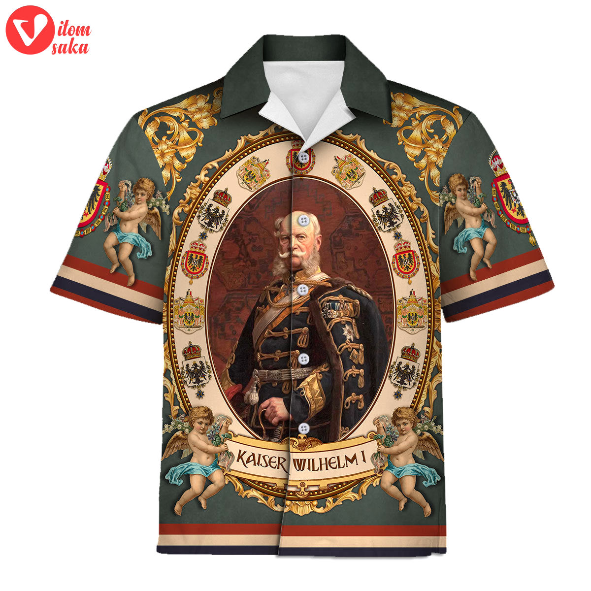 Kaiser william i german emperor hawaiian shirt polo shirt beach short – stormmerch exclusive