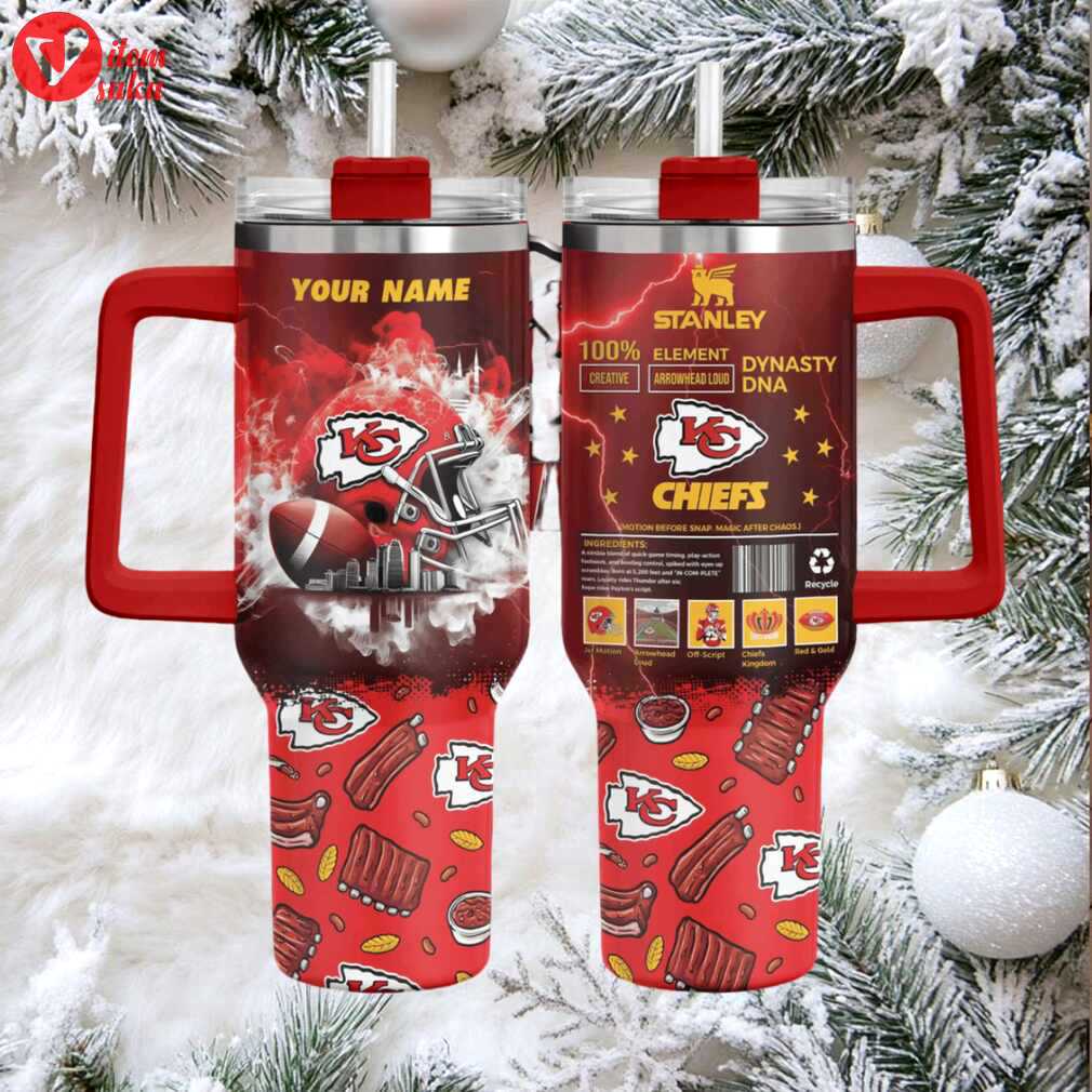 Kc chiefs ultimate football custom stanley game day stainless steel tumbler 40oz 30oz