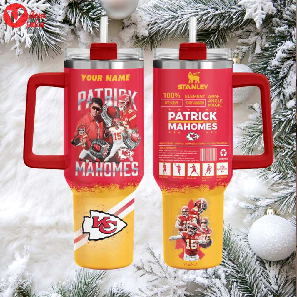 Kc chiefs ultimate football custom stanley game day stainless steel tumbler 40oz 30oz with handle