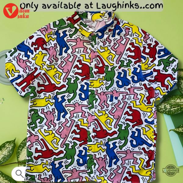 Keith haring x hm tribe called quest hawaiian shirt reprinted