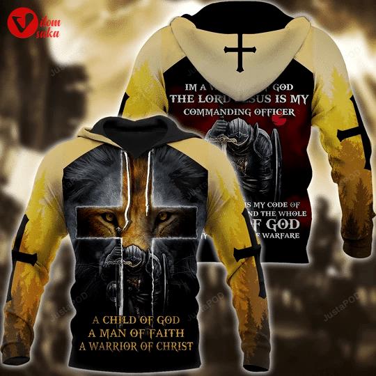Knight god jesus 3d all over printed hoodie, zip- up hoodie