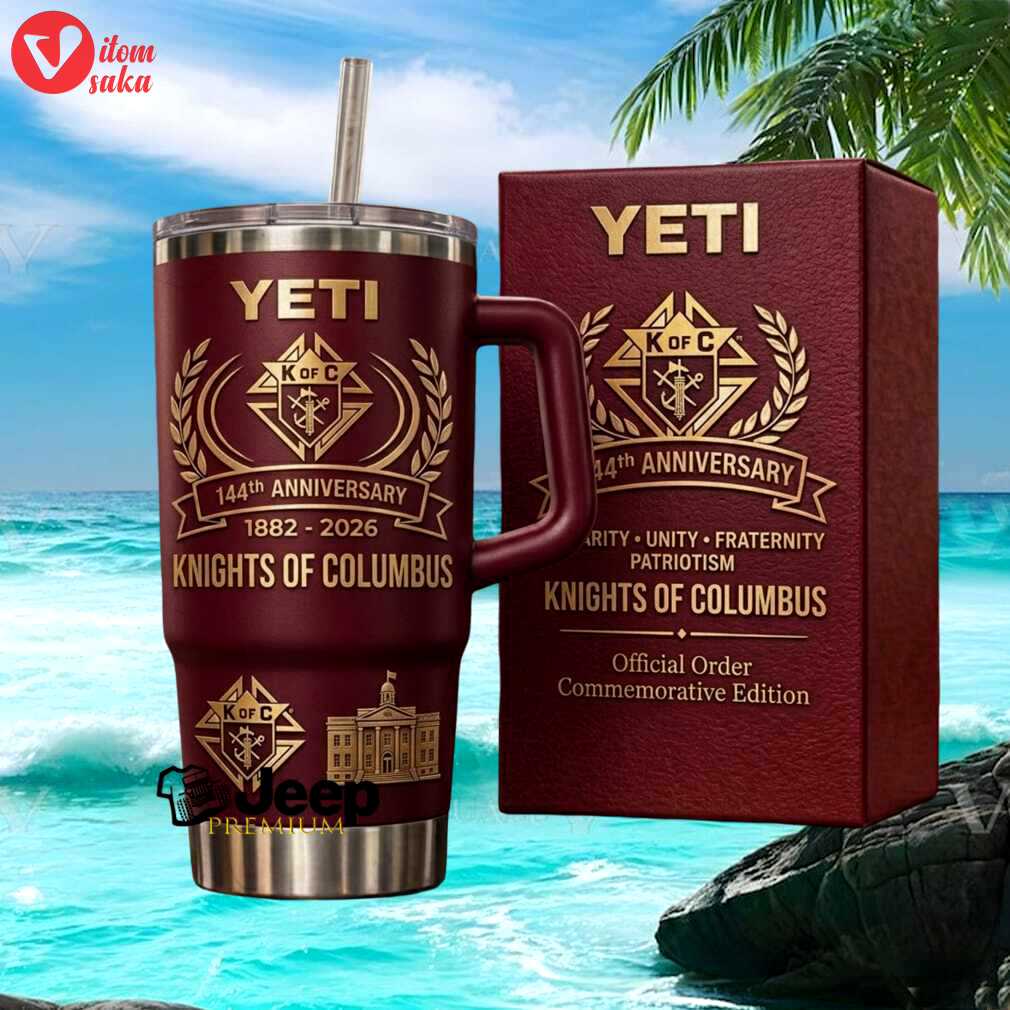 Knights of columbus 144th anniversary 1882 2026 official order commemorative stainless steel insulated tumbler