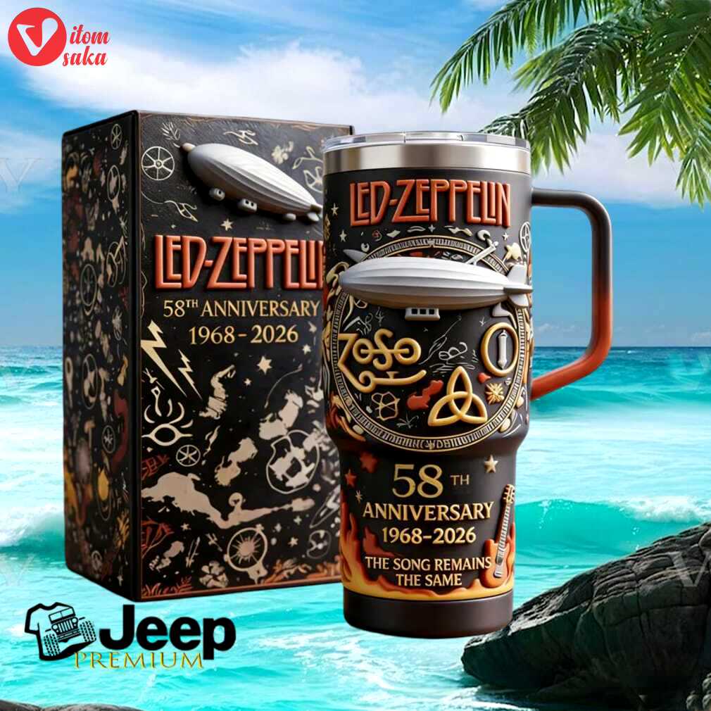 Led zeppelin 58th anniversary 1968 2026 the song remains same stainless steel insulated tumbler
