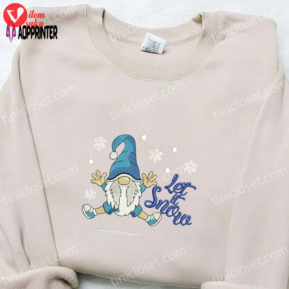 Let it snow happy gnome shirt & christmas hoodie – best family gifts