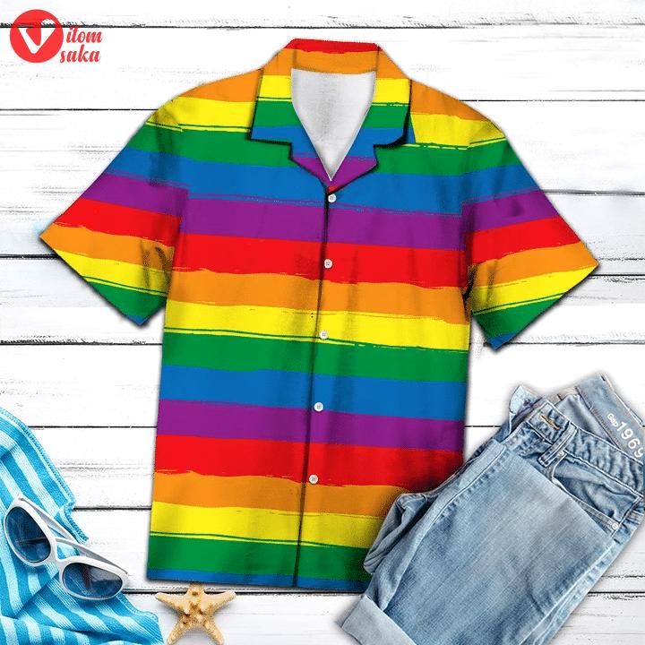 Lgbt aloha hawaiian shirt – stormmerch exclusive