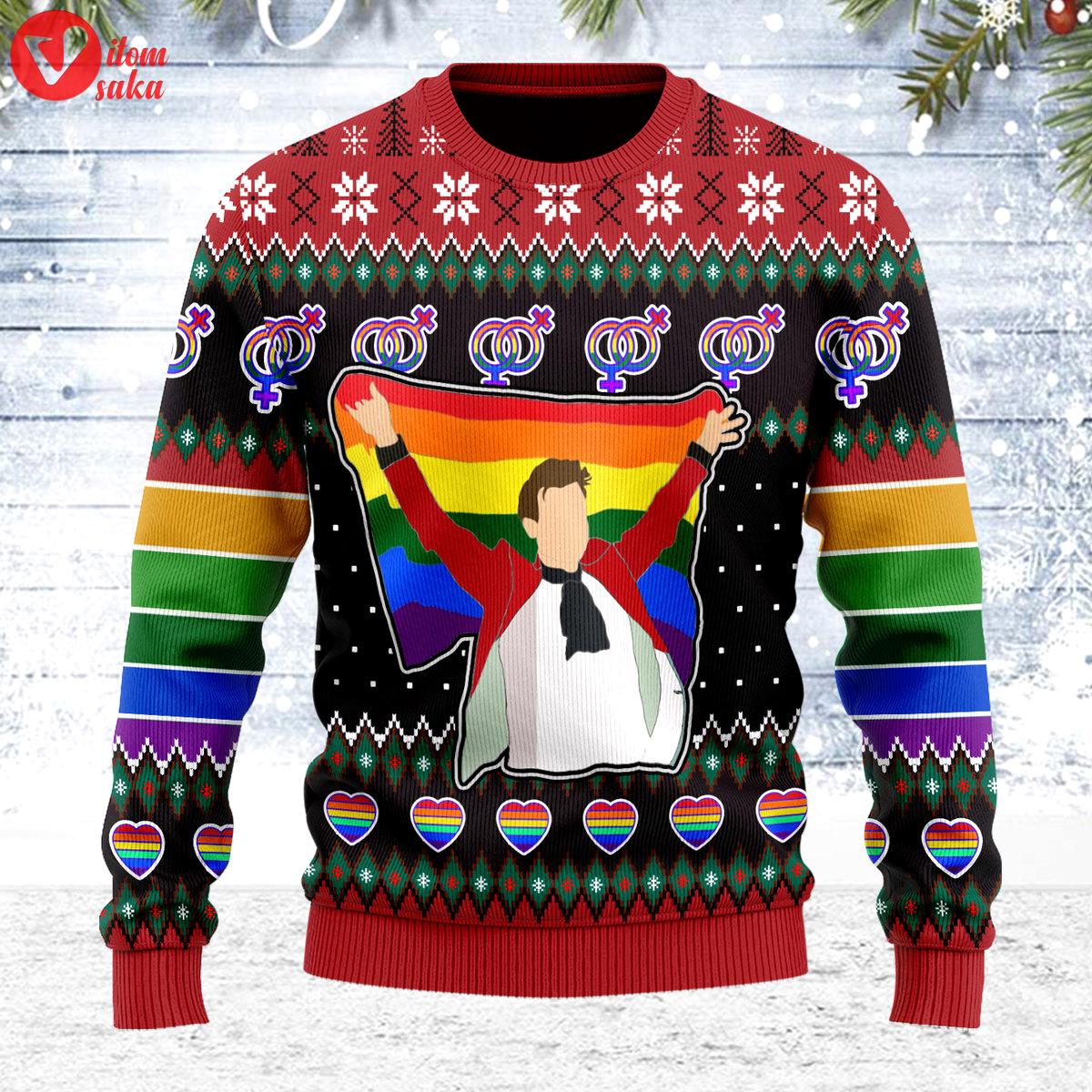 Lgbt harry styles ugly christmas sweater – stormmerch exclusive
