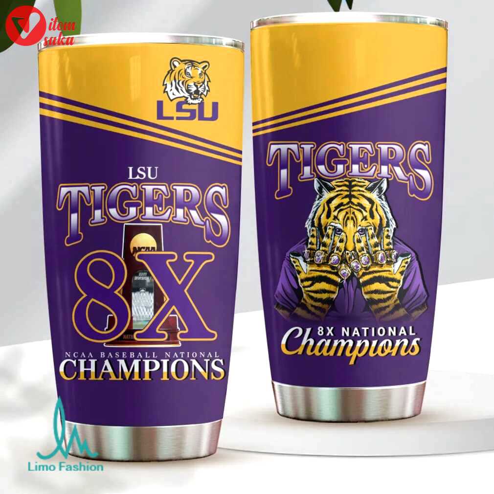 Lsu tigers 2023 ncaa men’s baseball college world series champions 30oz. stainless steel tumbler