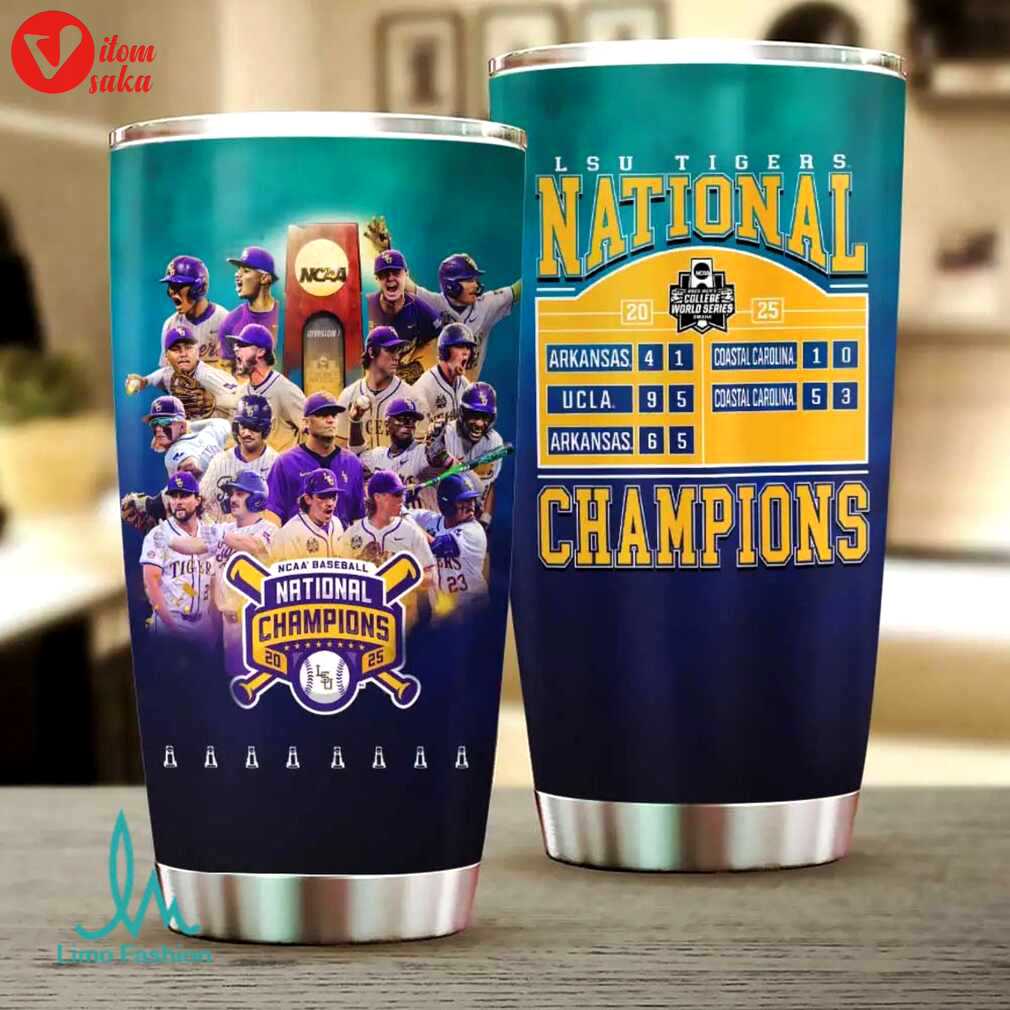 Lsu tigers 2025 ncaa baseball national champion commemorative tumbler