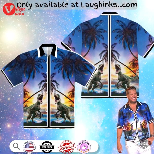 Luke bryan dinosaur hawaiian shirt 2024