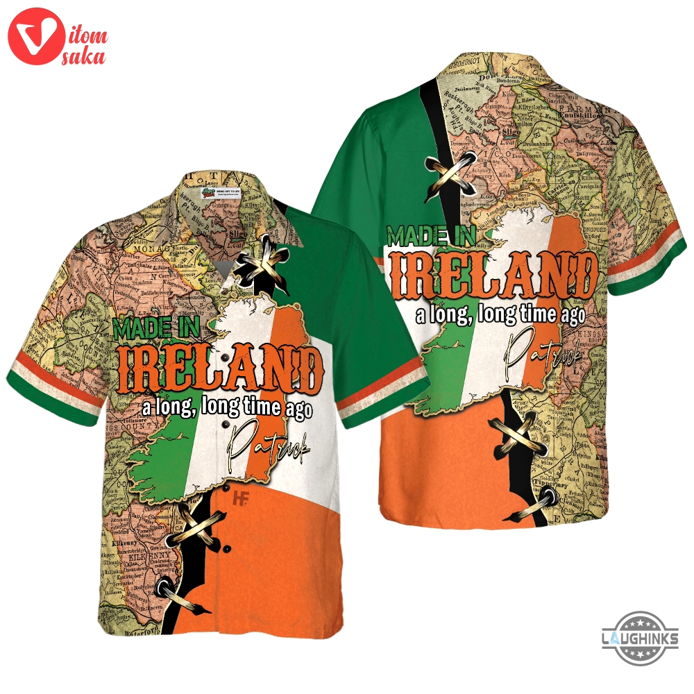 Made in ireland a long time ago custom hawaiian shirt aloha summer beach button up shirts and shorts new