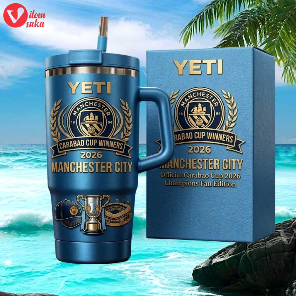 Manchester city carabao tumbler winners 2026 official fan edition 40oz tumbler