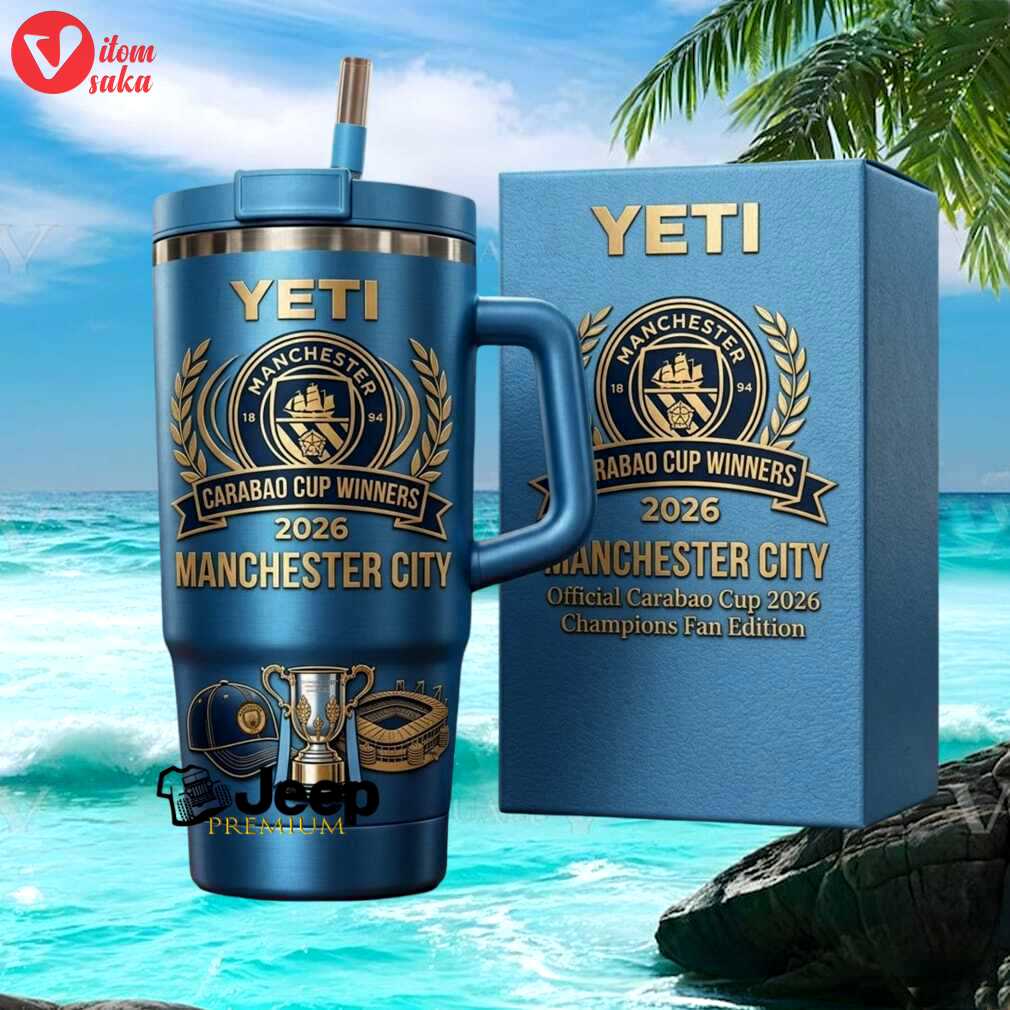 Manchester city carabao  winners 2026 official champions fan edition stainless steel insulated tumbler