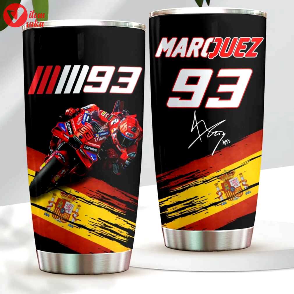 Marc marquez #93 motogp champion stainless steel tumbler