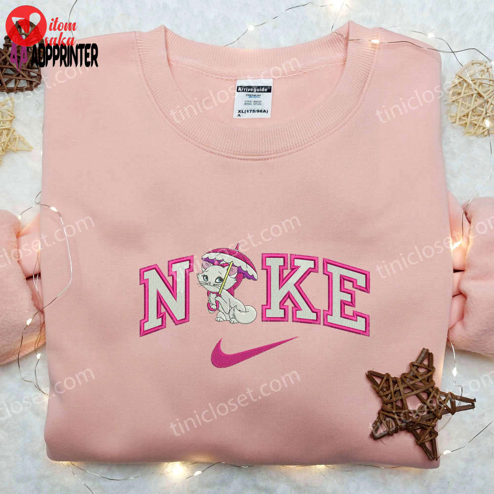 Marie umbrella x nike embroidered shirt aristocats & custom designs