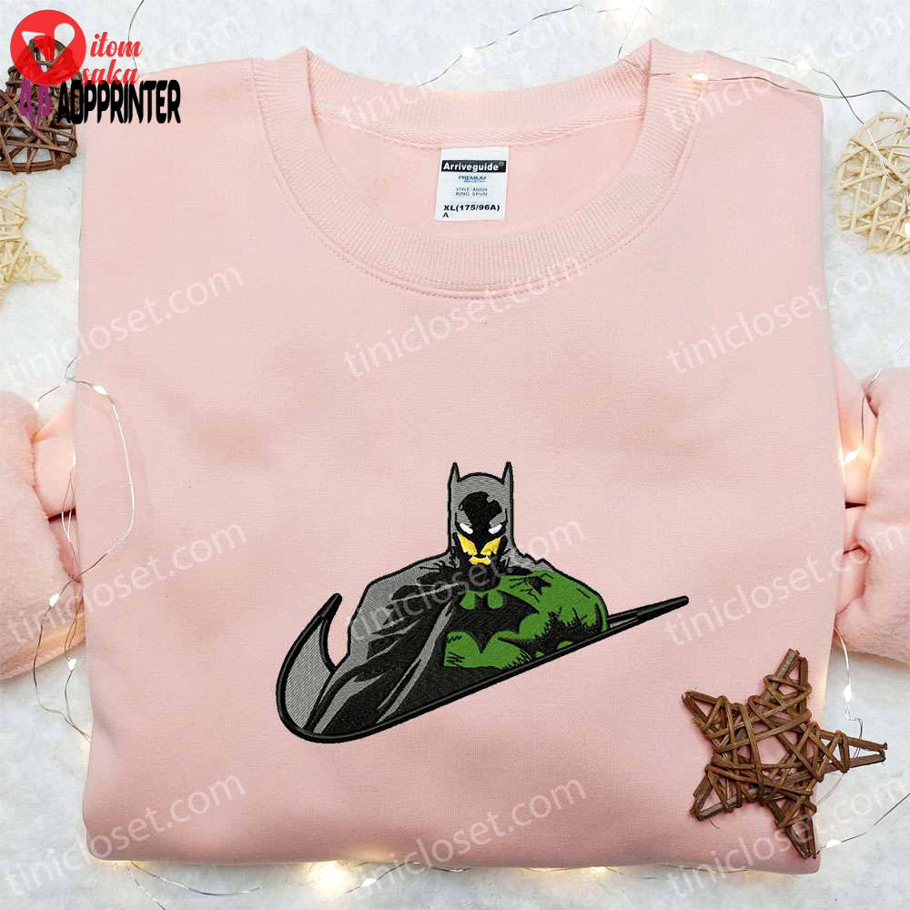Marvel x dc comics embroidered shirt: swoosh x batman sweatshirt the ultimate gift
