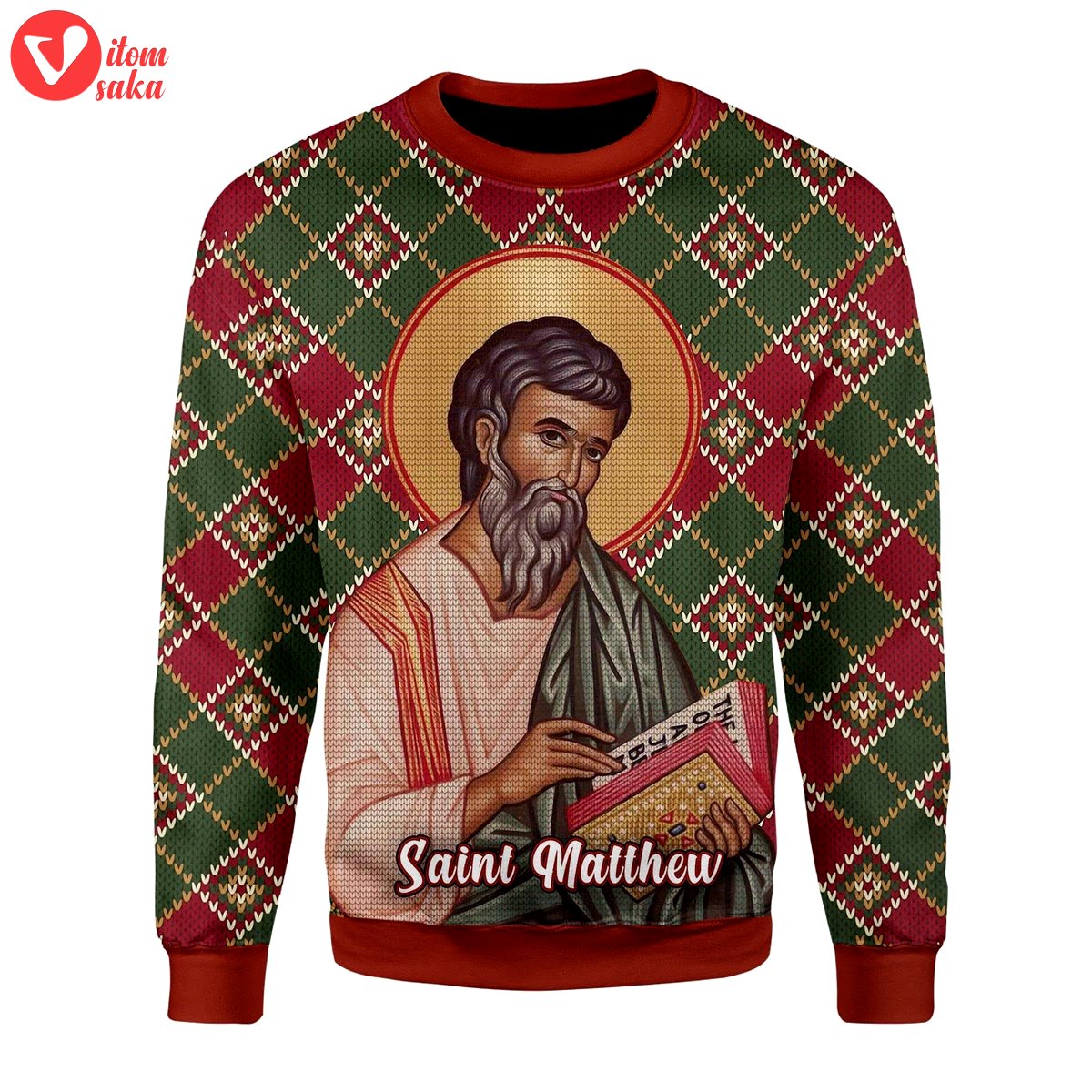 Matthew the apostle christmas sweater – stormmerch exclusive