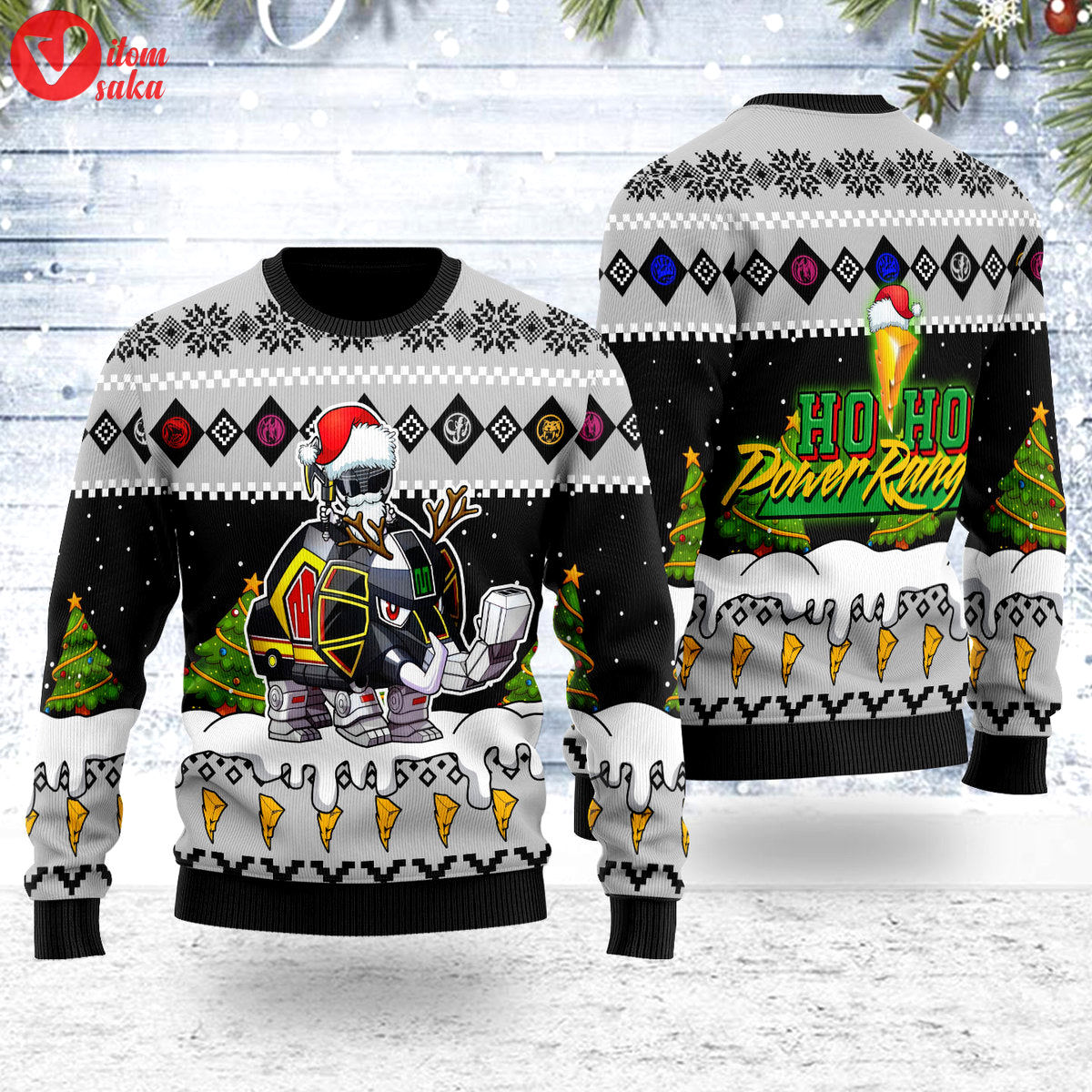 Merry christmas black hoho ranger unisex wool sweater – stormmerch exclusive