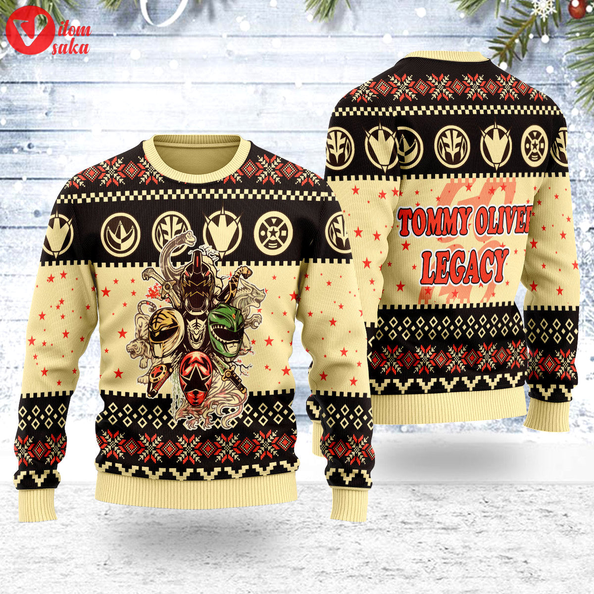 Merry christmas tommy oliver legacy unisex wool sweater – stormmerch exclusive