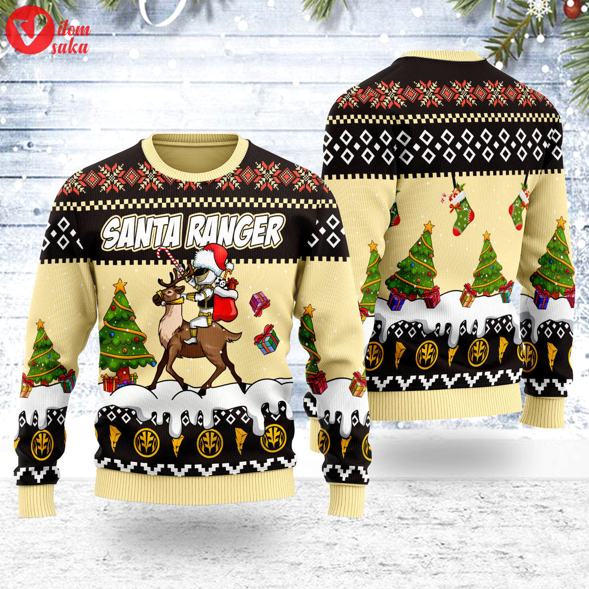 Merry christmas tommy santa ranger unisex wool sweater – stormmerch exclusive