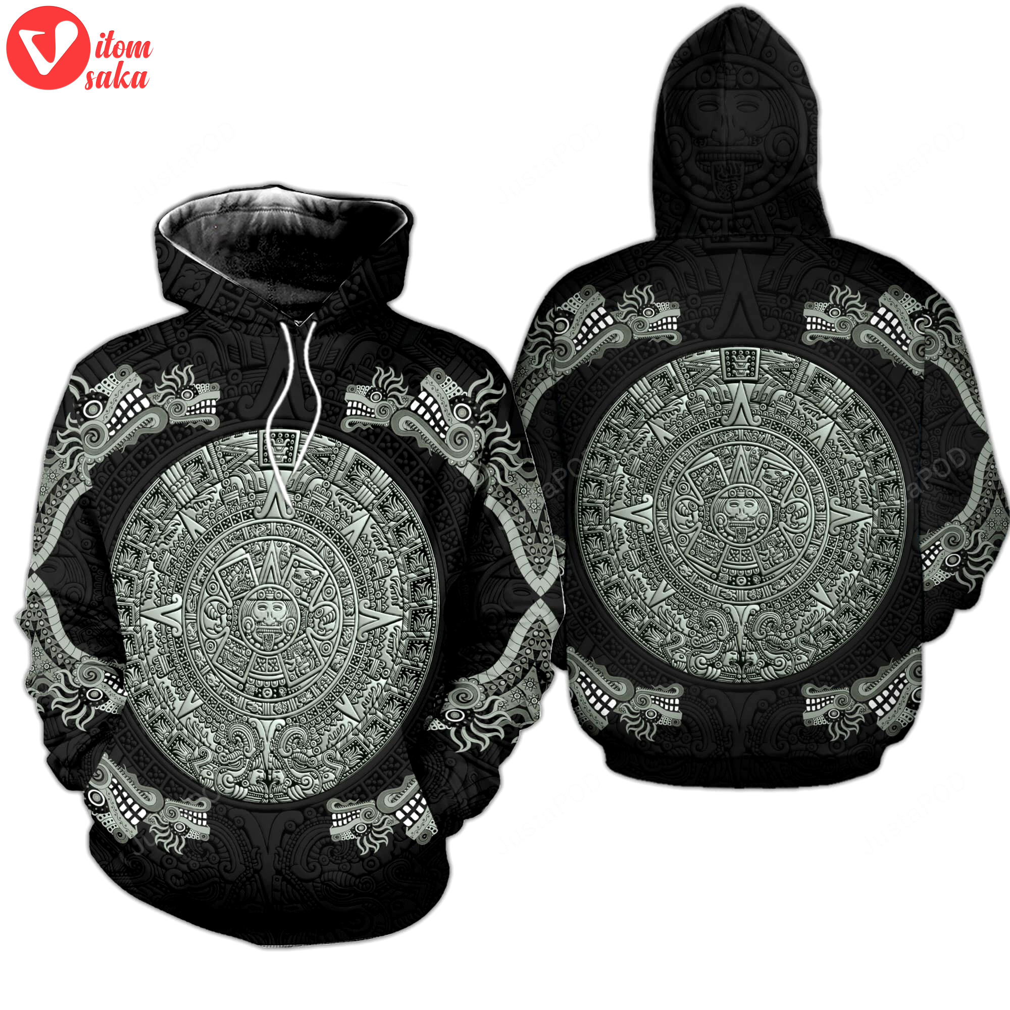 Mexican aztec jungle 3d all print hoodie, zip- up hoodie