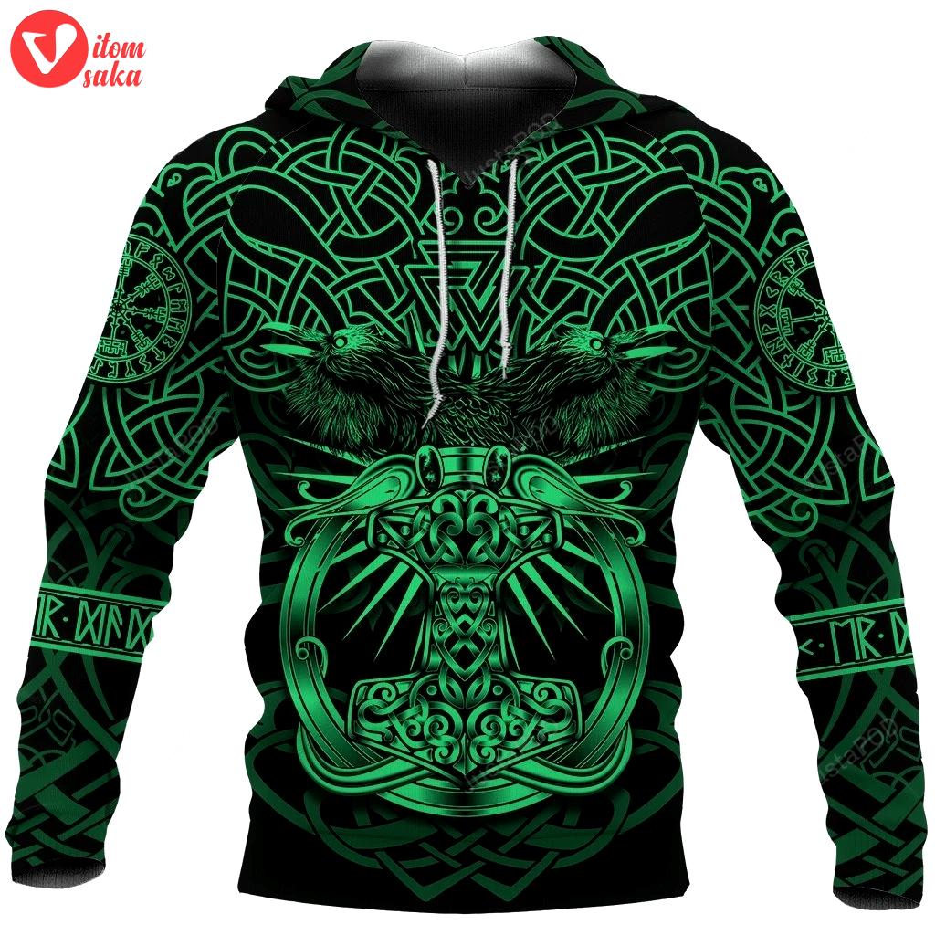 Mjolnir 3d all over print hoodie, zip-up hoodie