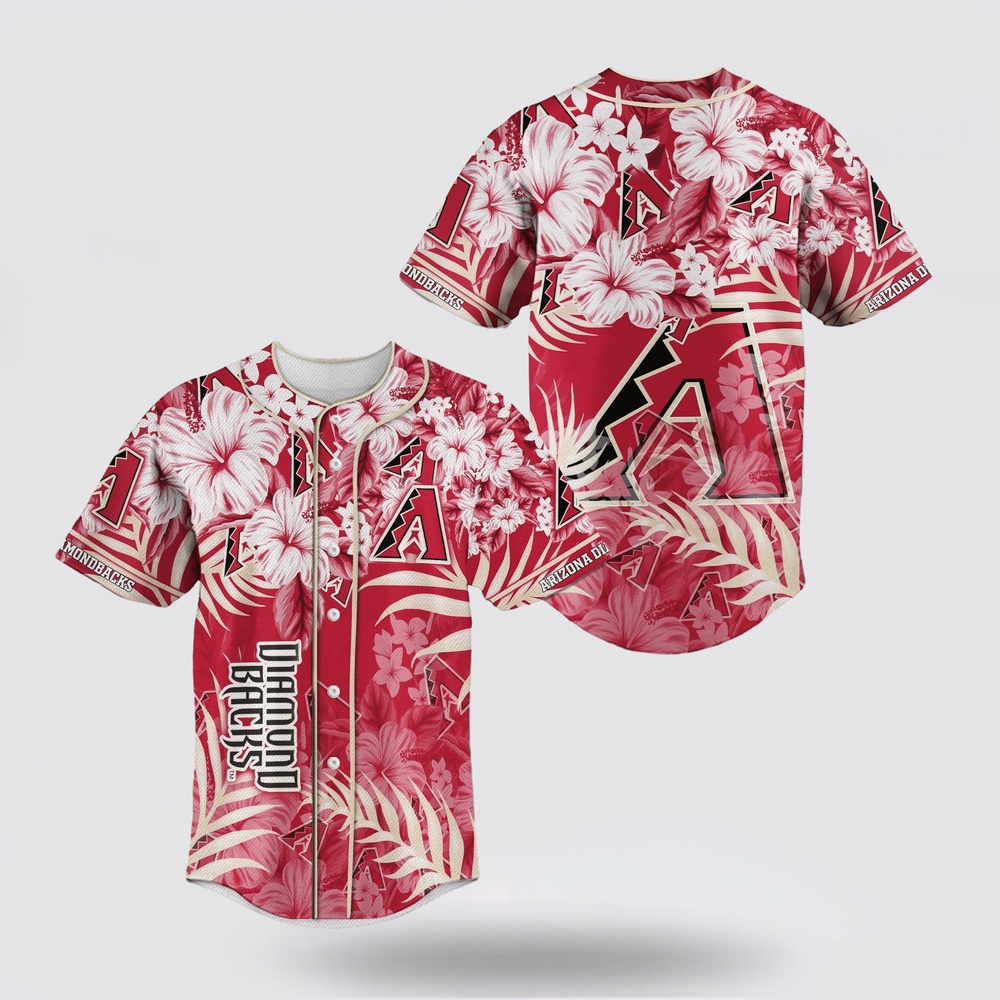 Mlb arizona diamondback baseball jersey with flower pattern for fans jersey