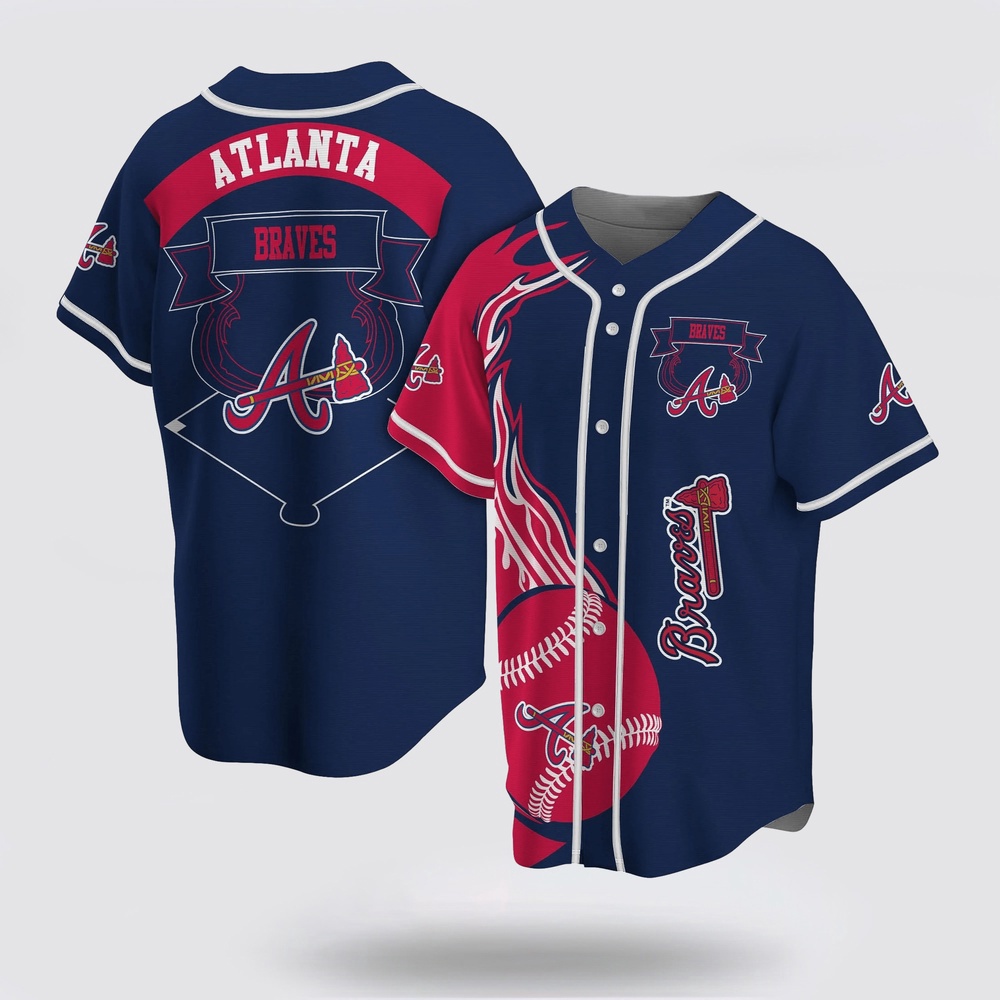 Mlb atlanta braves baseball jersey classic style for fans jersey