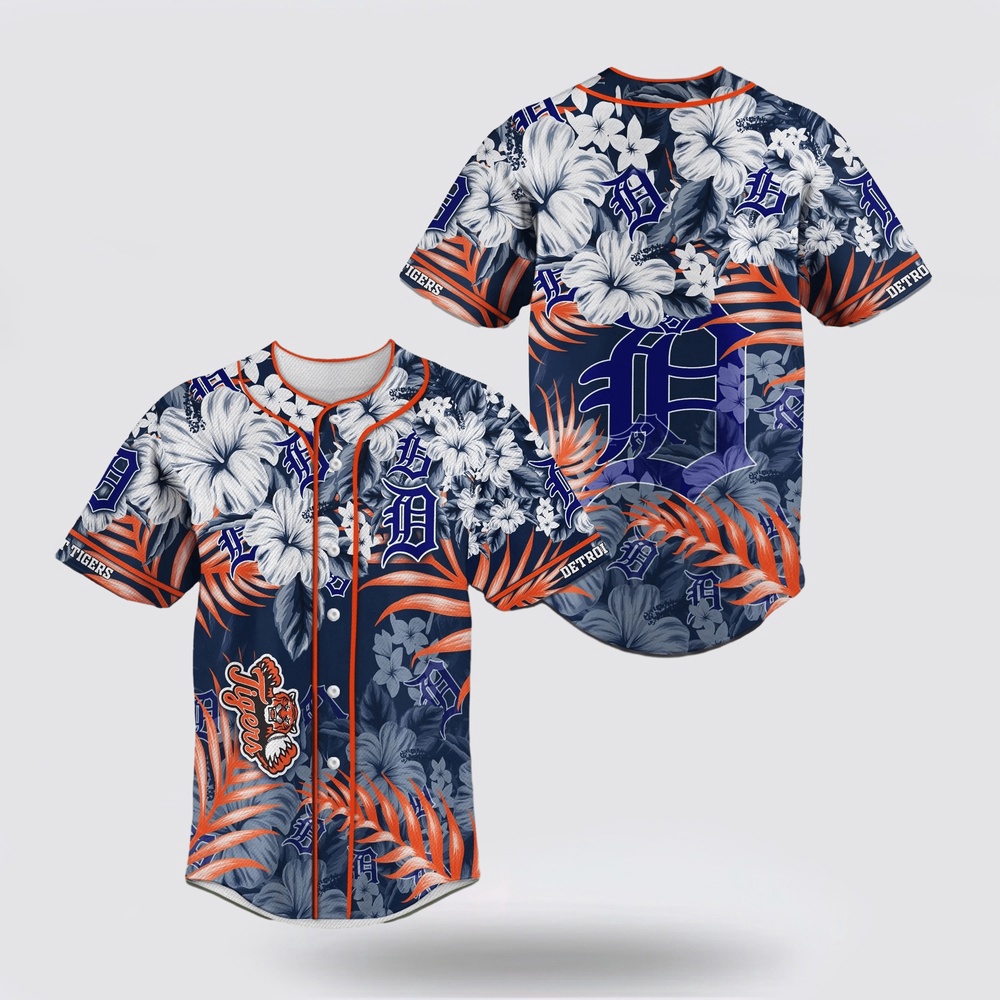 Mlb detroit tigers baseball jersey flower for fans jersey