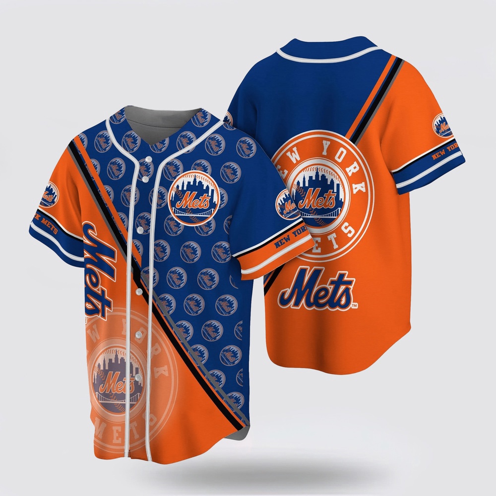 Mlb new york mets baseball jersey simple design for fans jersey