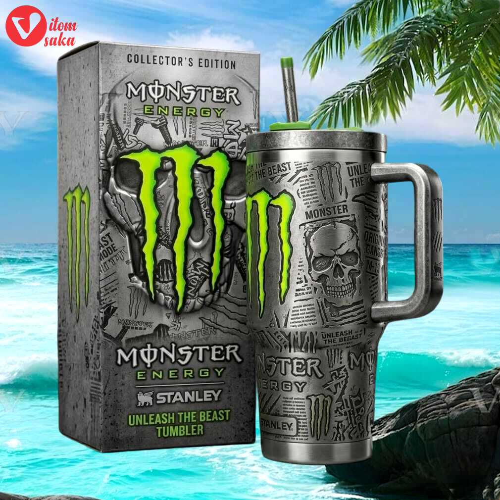 Monster energy unleash the beast collector’s edition 40oz steel tumbler