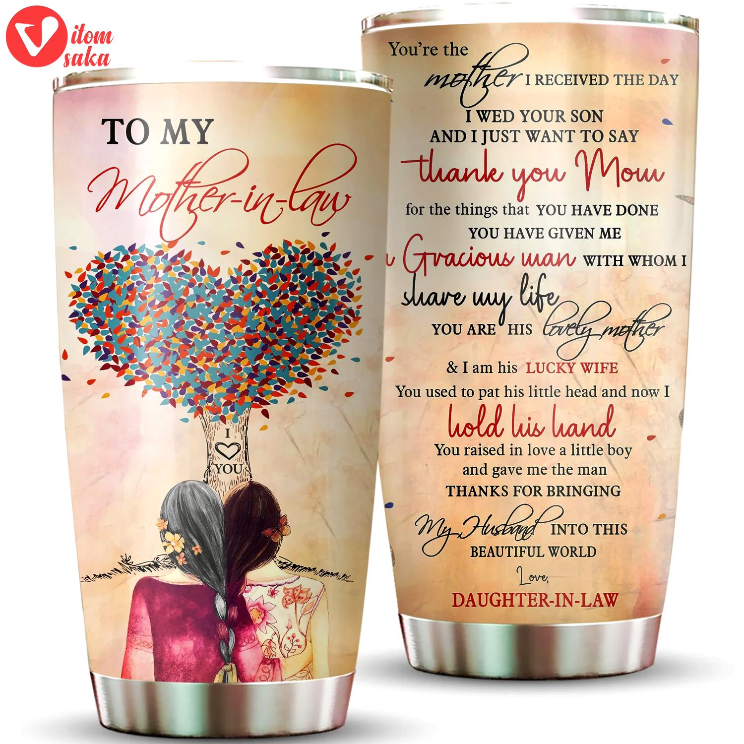 Mother-in-law mom of a gracious man 20oz tumbler