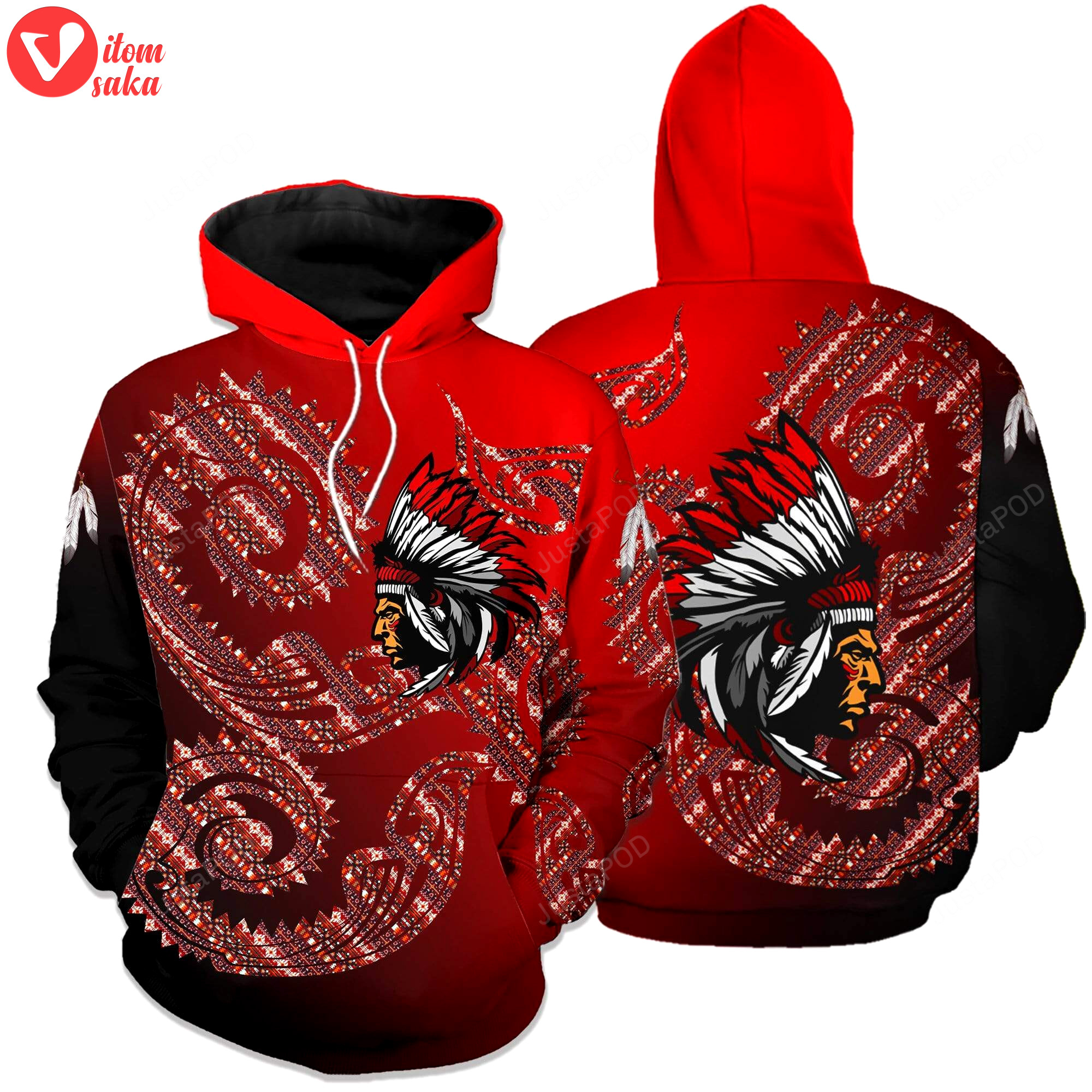 Native american cultures 3d all print hoodie, zip- up hoodie