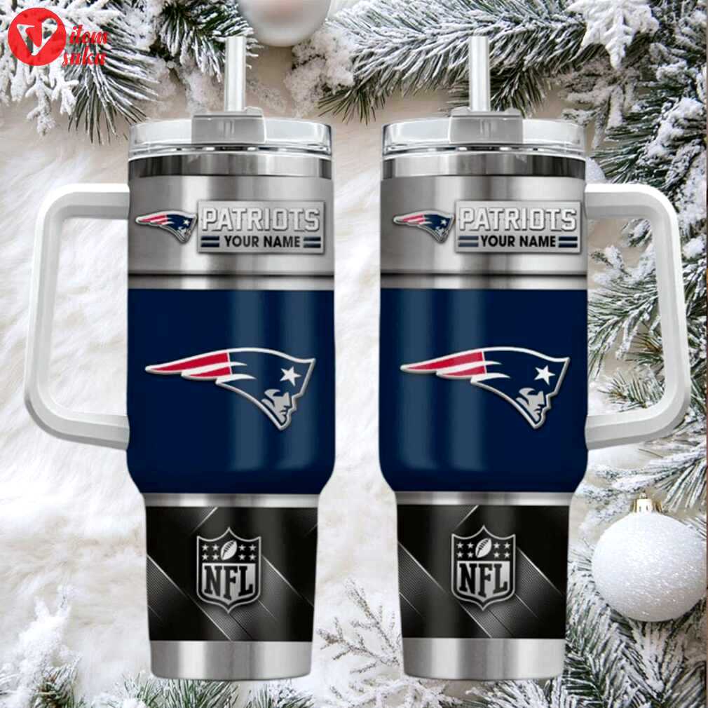 Ne patriots custom stanley cup 40oz. stainless steel travel tumbler with handle