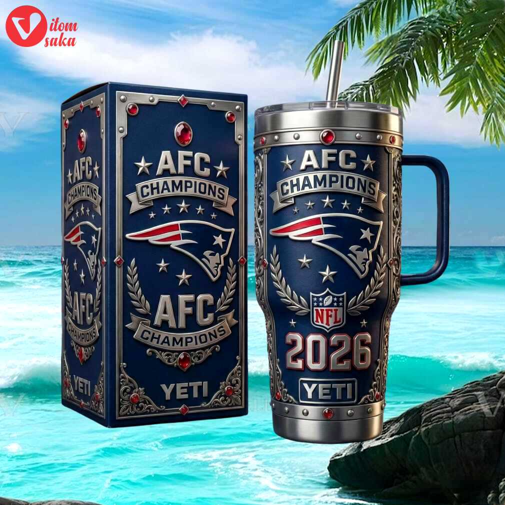 New england patriots afc champions 2026 nfl commemorative yeti tumbler