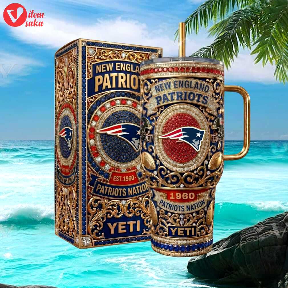 New england patriots nation diamond anniversary edition tumbler
