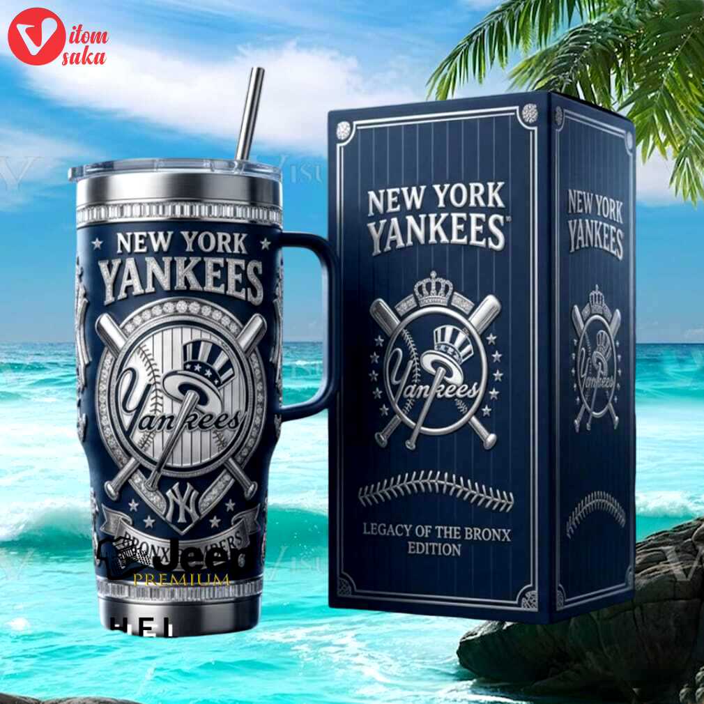 New york yankees legacy of the bronx edition insulated travel tumbler