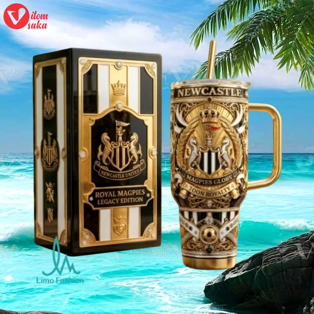 Newcastle united royal magpies legacy edition toon royalty retro gift stainless steel insulated tumbler