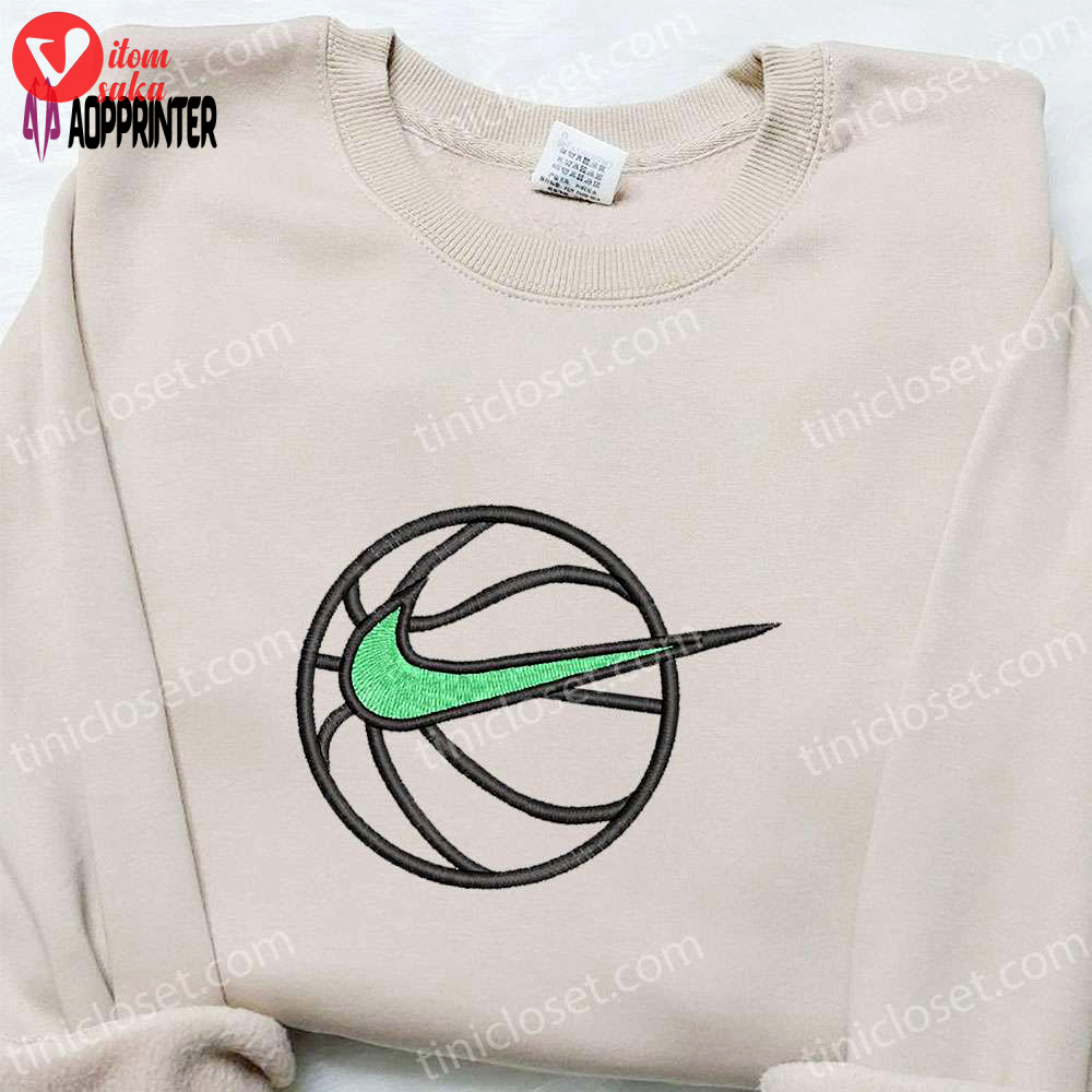 Nike swoosh embroidered sweatshirt: nba & sport inspired shirt
