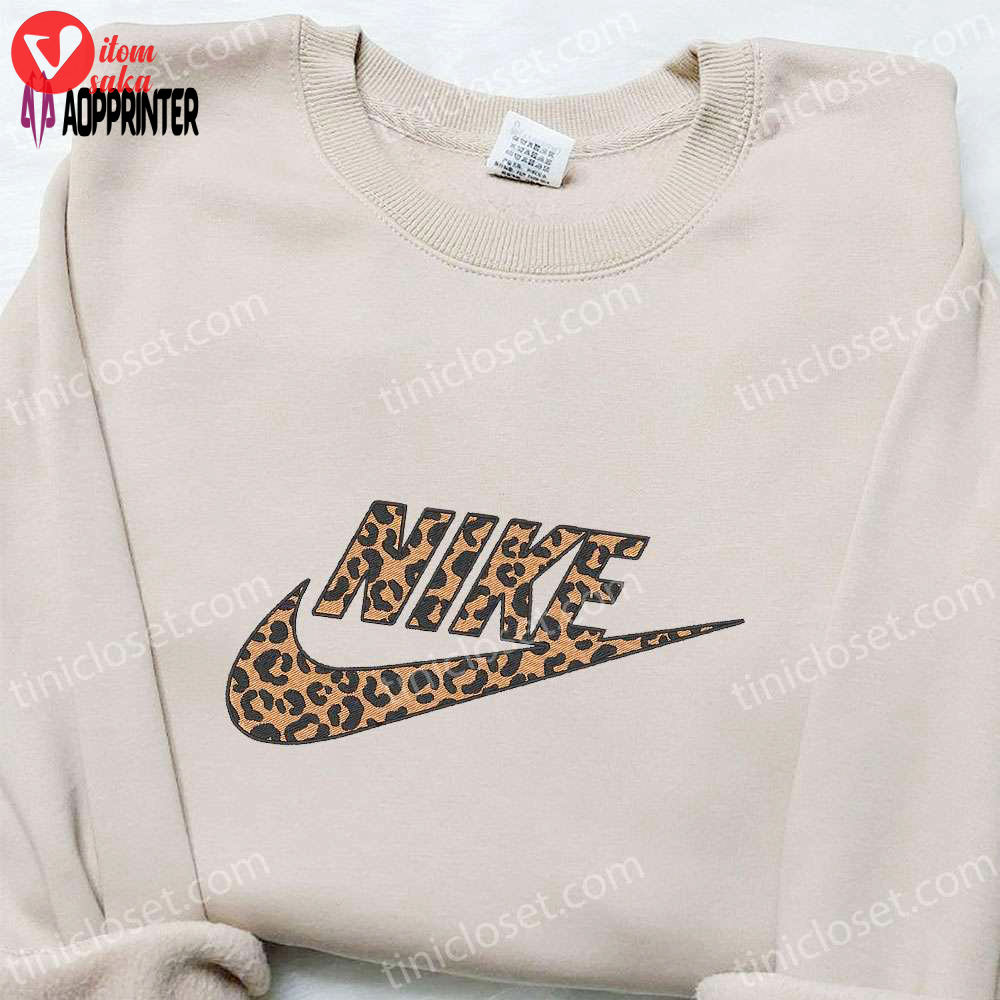 Nike x cheetah pattern embroidered sweatshirt: best gift idea for family
