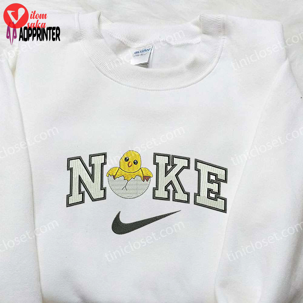 Nike x chick hatching embroidered shirt: animal & custom design for a unique style