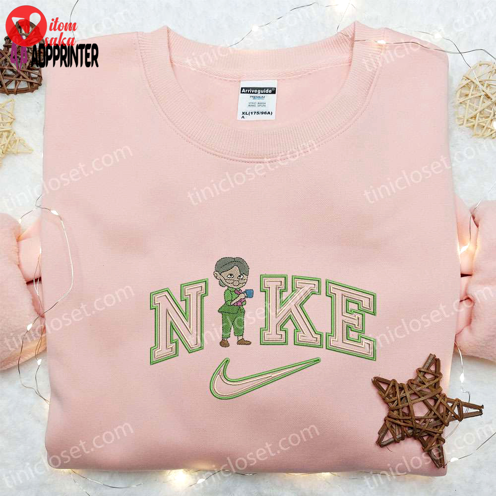 Nike x ellie fredricksen embroidered sweatshirt disney shirt nike inspired t-shirt