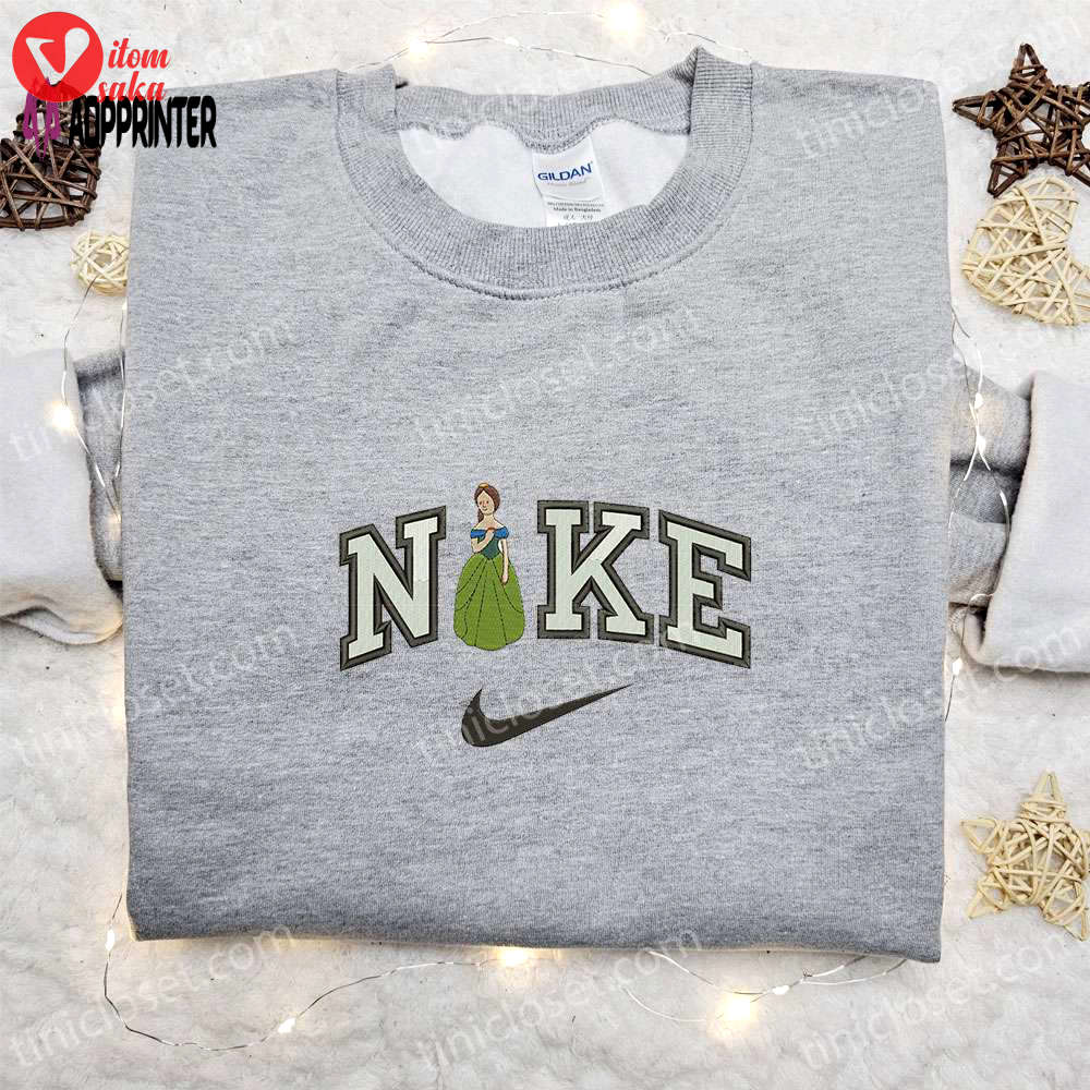 Nike x girl statue embroidered sweatshirt – custom shirt & t-shirt nike inspired design