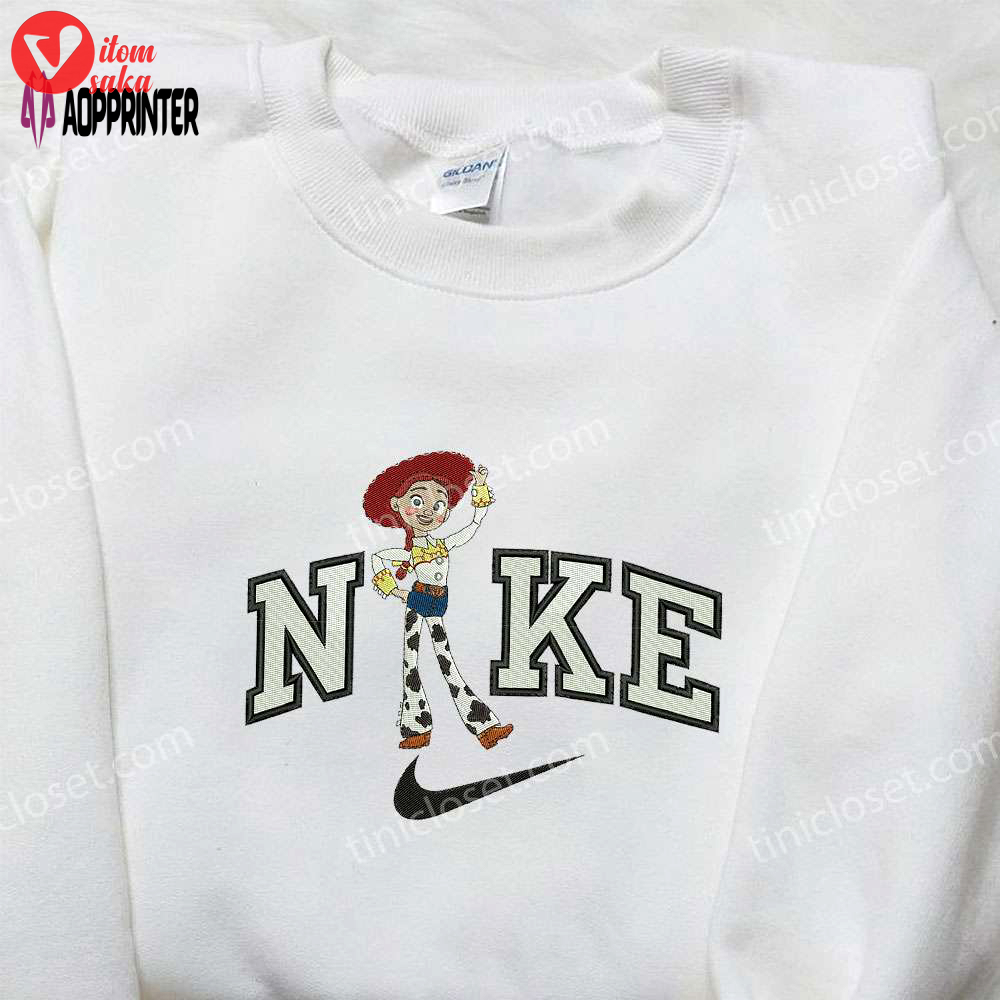 Nike x jessie toy story embroidered shirt: disney & custom design for a unique style!