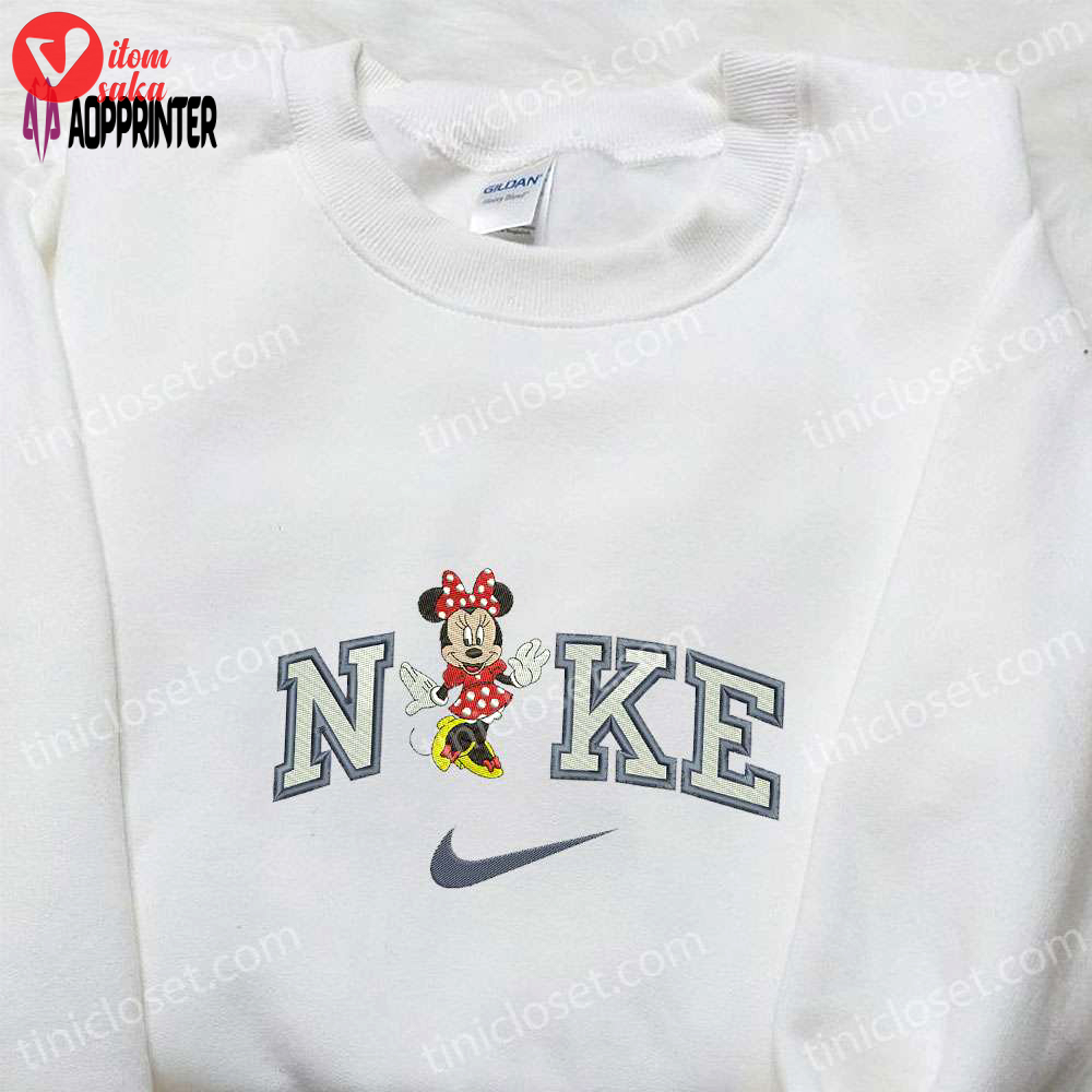 Nike x minnie mouse embroidered hoodie & sweatshirt: disney characters inspired apparel