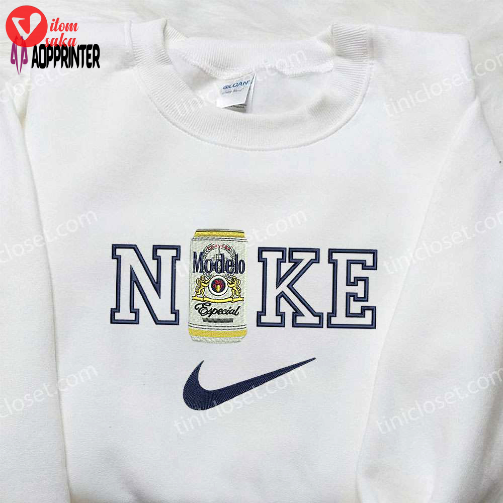 Nike x modelo especial embroidered shirt: favorite drink inspired & stylish